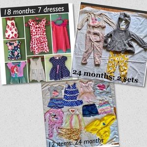 $10 for all: Toddler girls bundle-23 indiv pieces